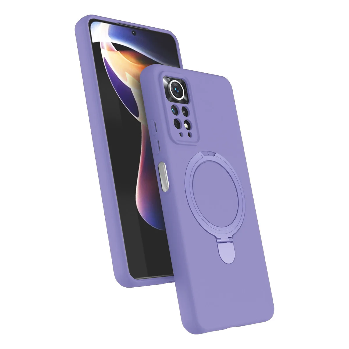 Redmi Note 12 Pro 4G Regal Magsafe Standlı Kapak - Lila