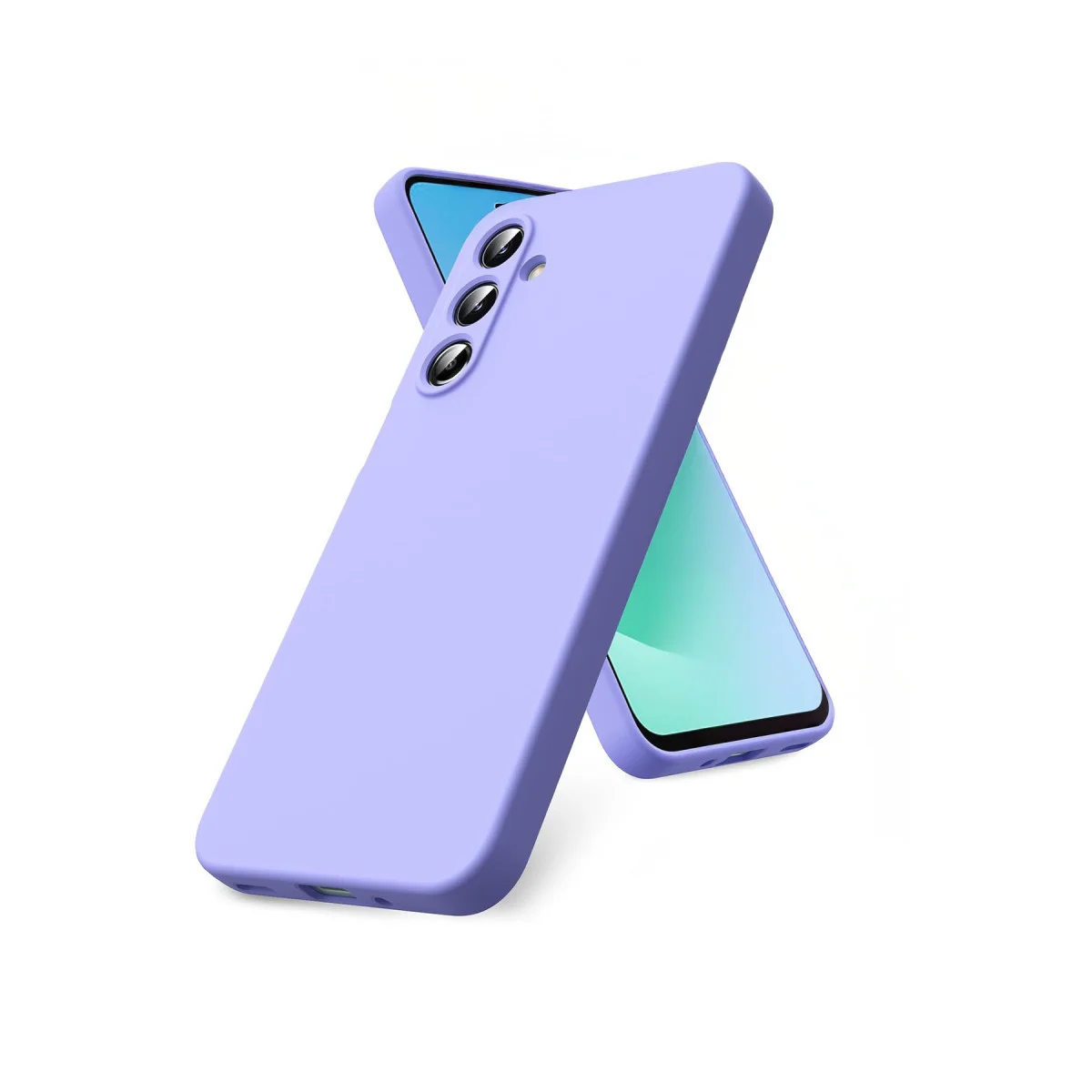 Galaxy S25 FE Nano içi Kadife Silikon - Lila