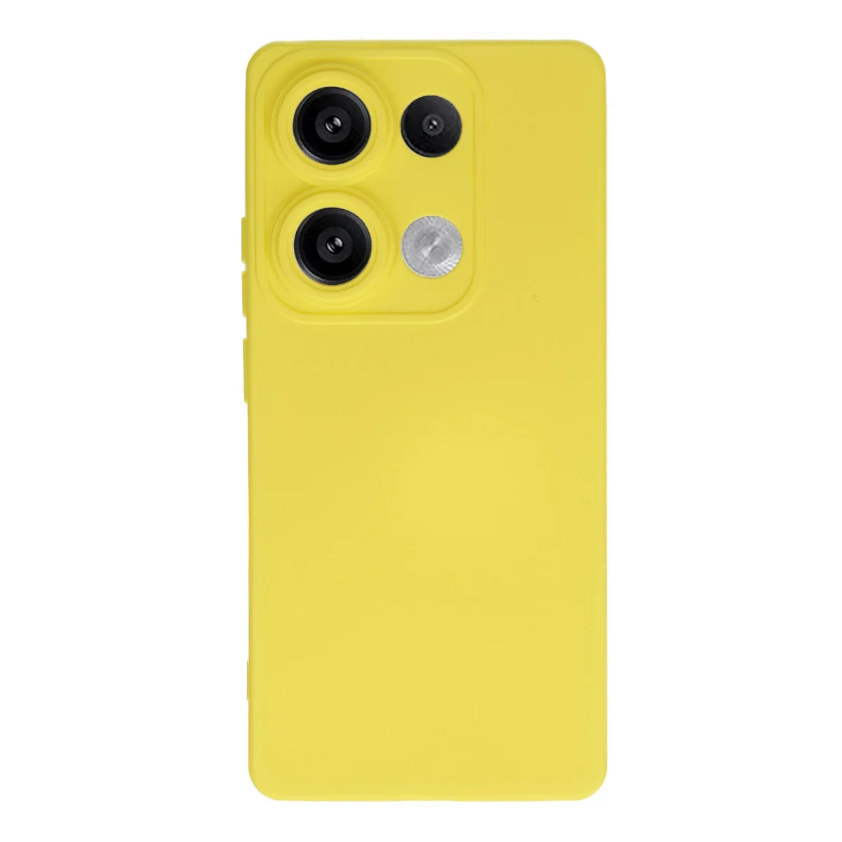 Redmi Note 13 4G Kılıf Nano içi Kadife Silikon - Sarı