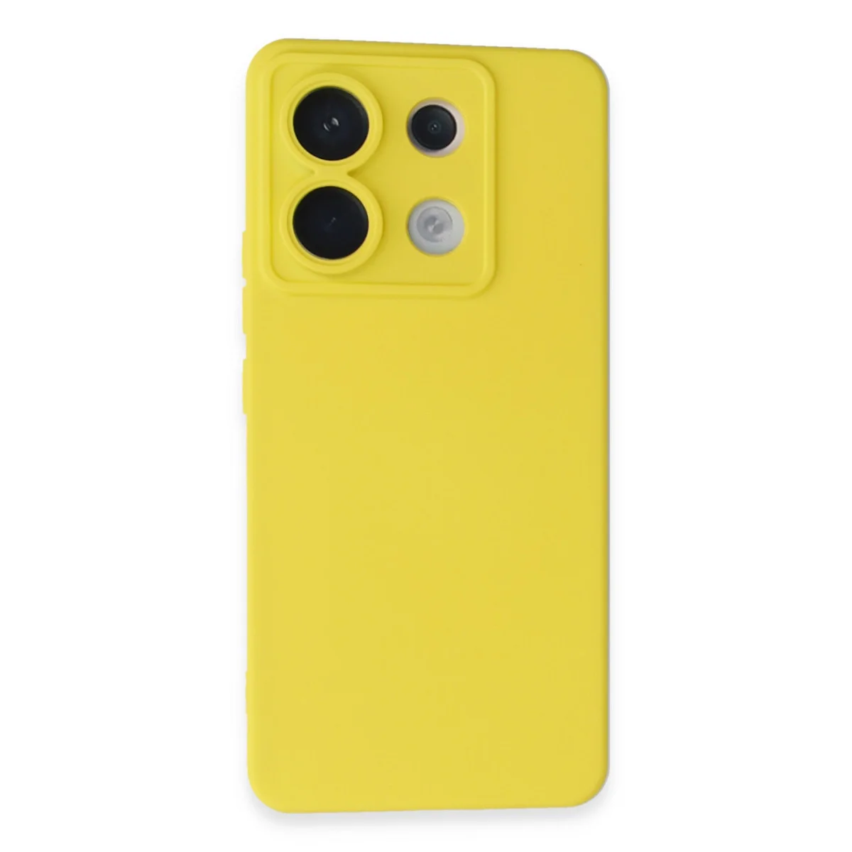 Redmi Note 13 Pro 5G Kılıf Nano içi Kadife Silikon - Sarı