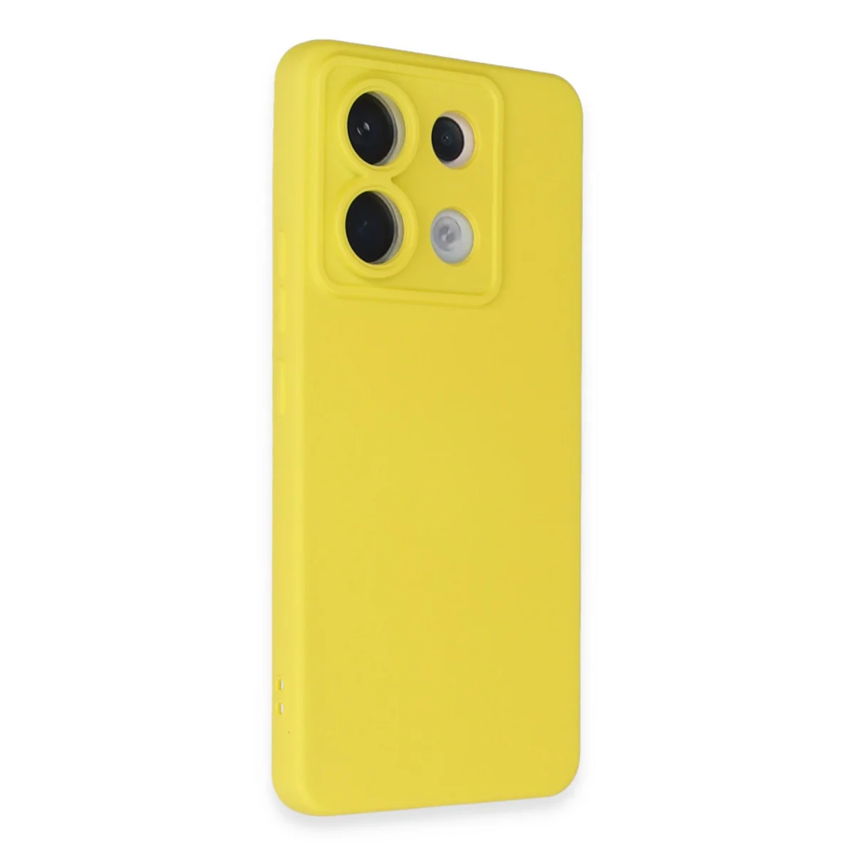 Redmi Note 13 Pro 5G Kılıf Nano içi Kadife Silikon - Sarı