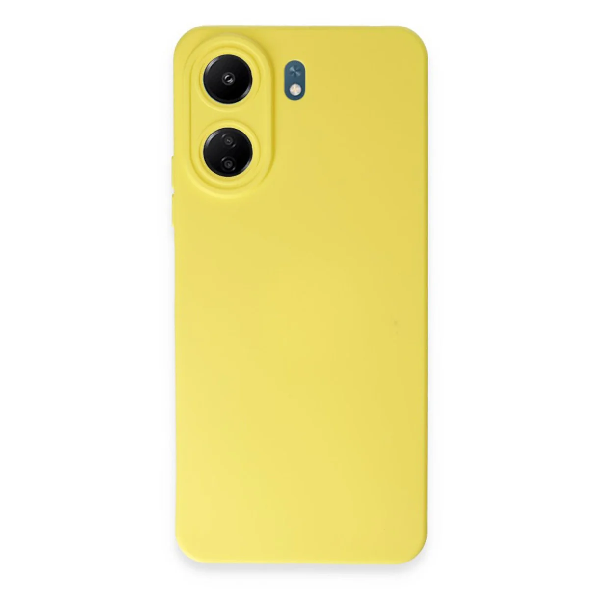 Redmi 13C Kılıf Nano içi Kadife Silikon - Sarı