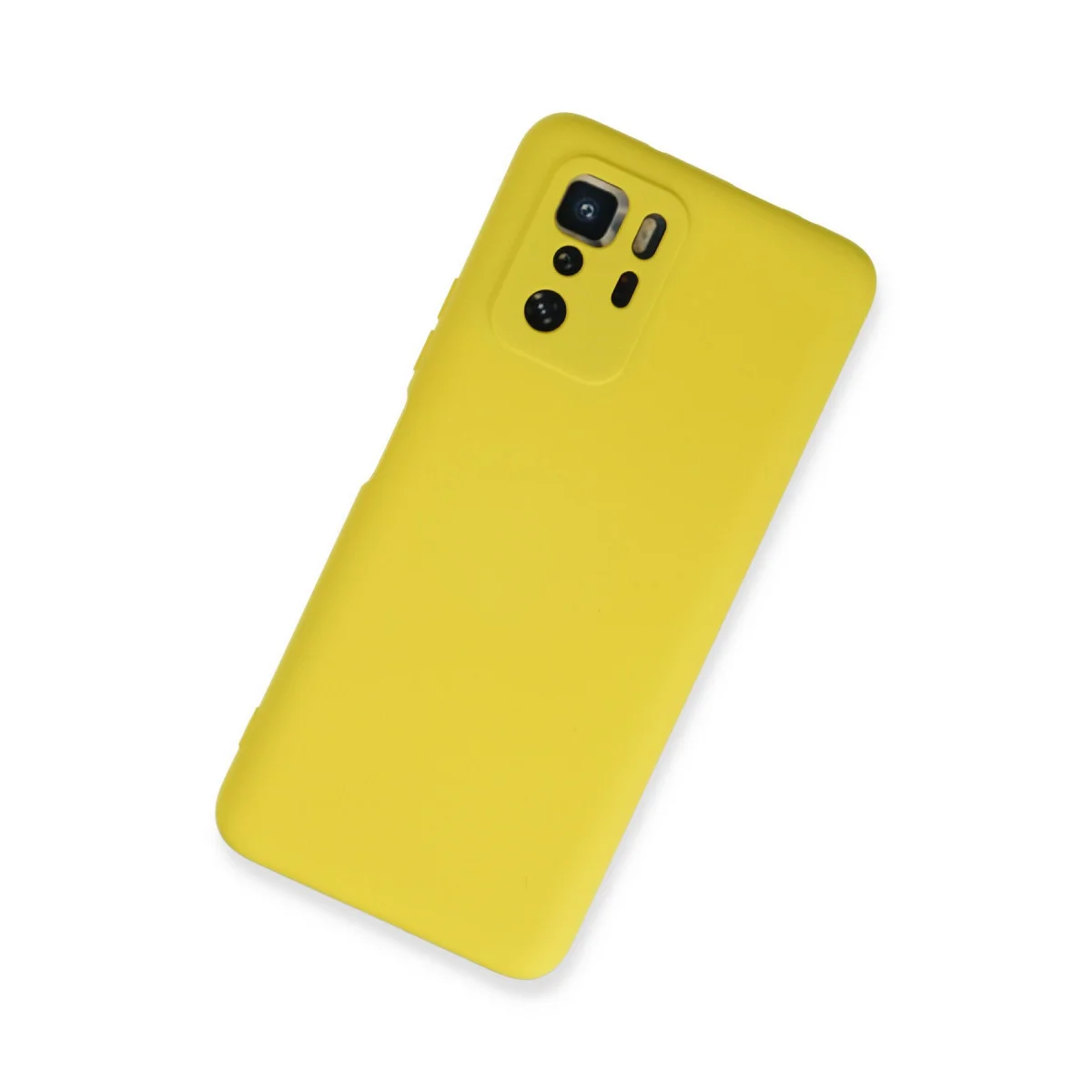 Poco X3 GT Kılıf Nano içi Kadife Silikon - Sarı