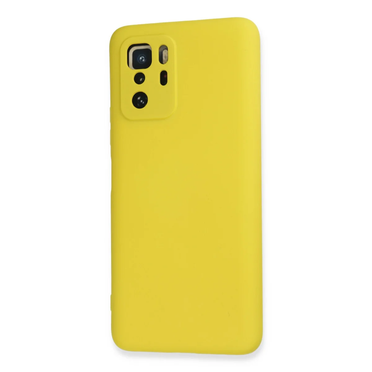 Poco X3 GT Kılıf Nano içi Kadife Silikon - Sarı