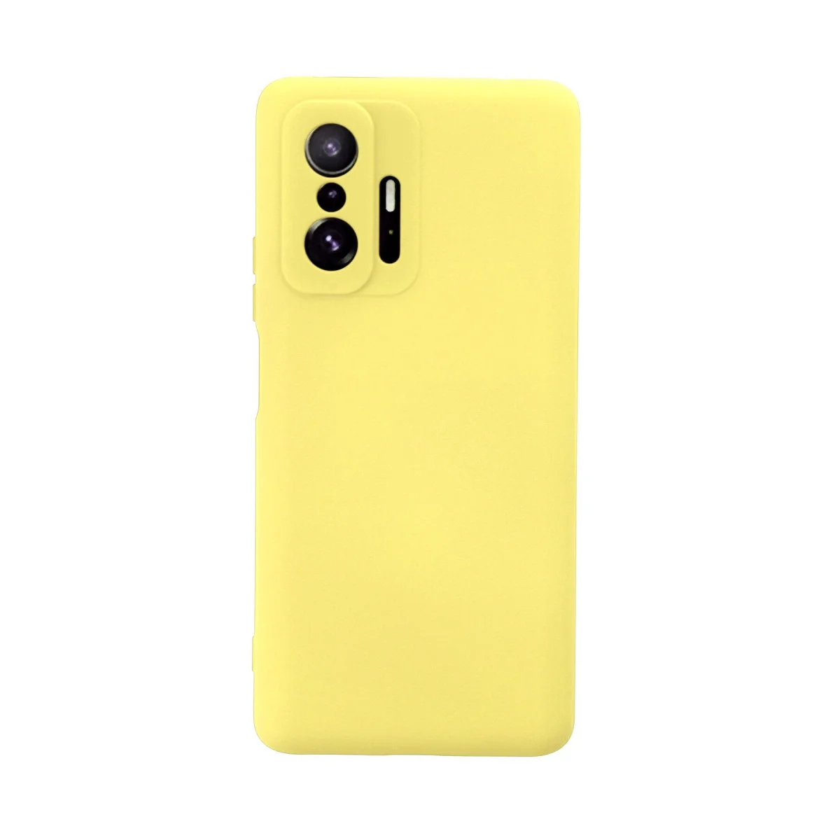Mi 11T Pro Kılıf Nano içi Kadife Silikon - Sarı