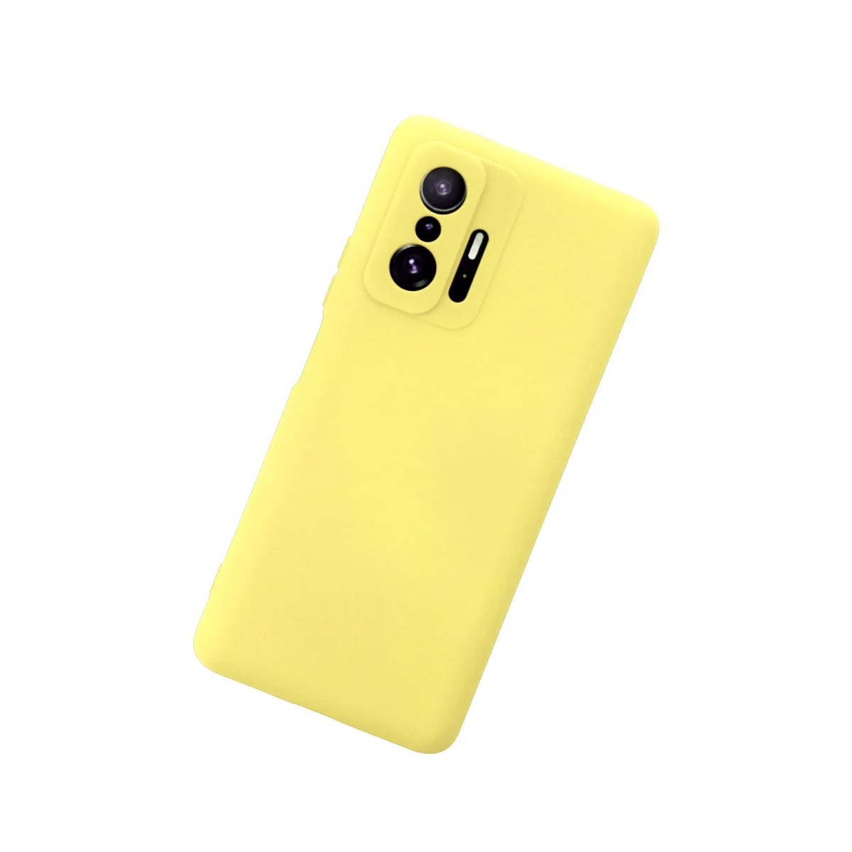 Mi 11T Pro Kılıf Nano içi Kadife Silikon - Sarı