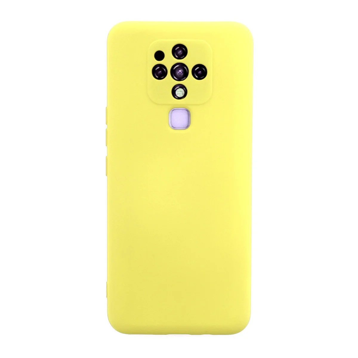 Camon 16 Kılıf Nano içi Kadife Silikon - Sarı