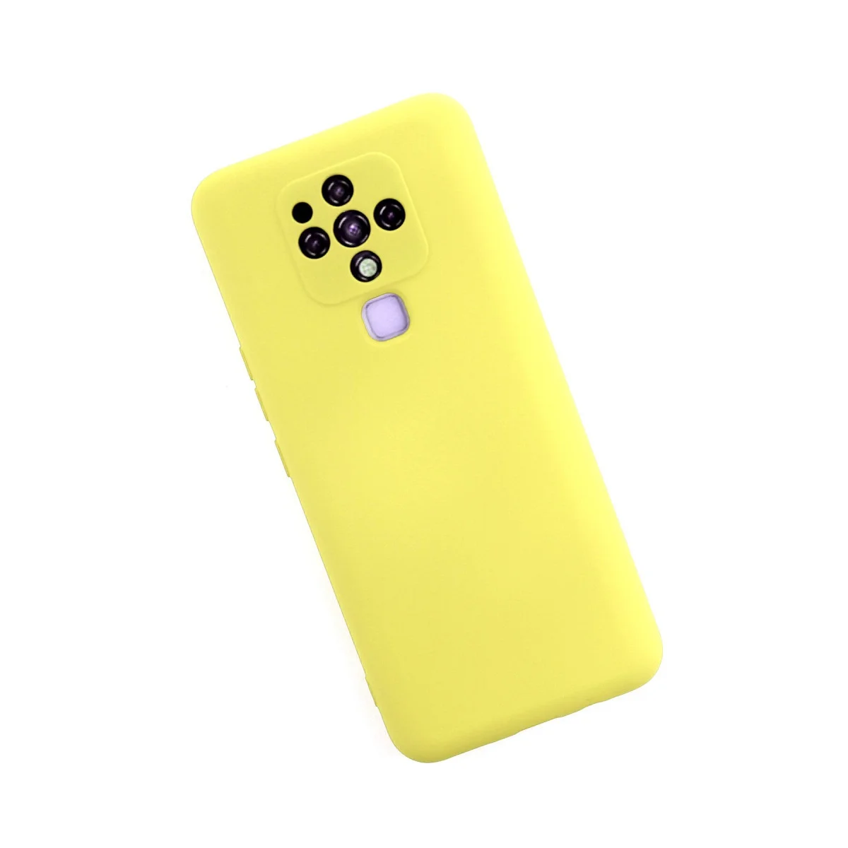 Camon 16 Kılıf Nano içi Kadife Silikon - Sarı