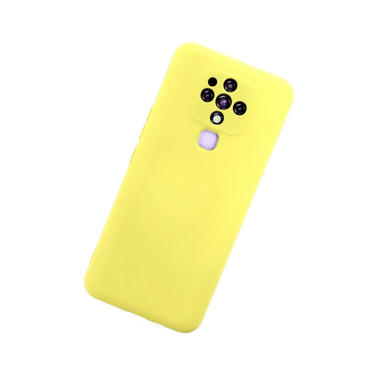Camon 16 Kılıf Nano içi Kadife Silikon - Sarı