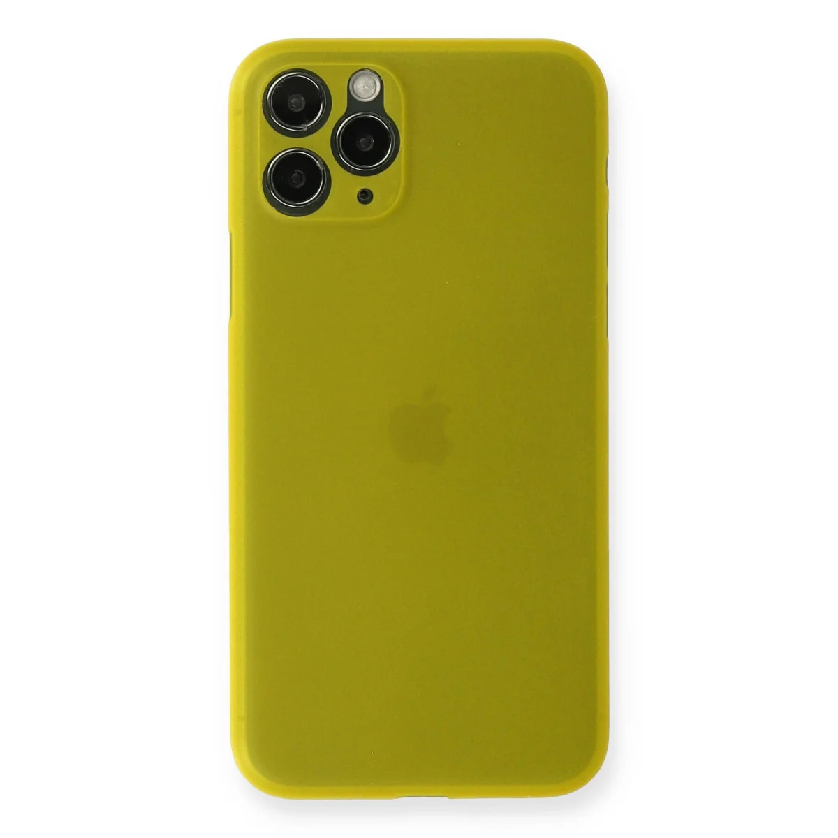 iPhone 11 Pro Kılıf PP Ultra İnce Kapak - Sarı