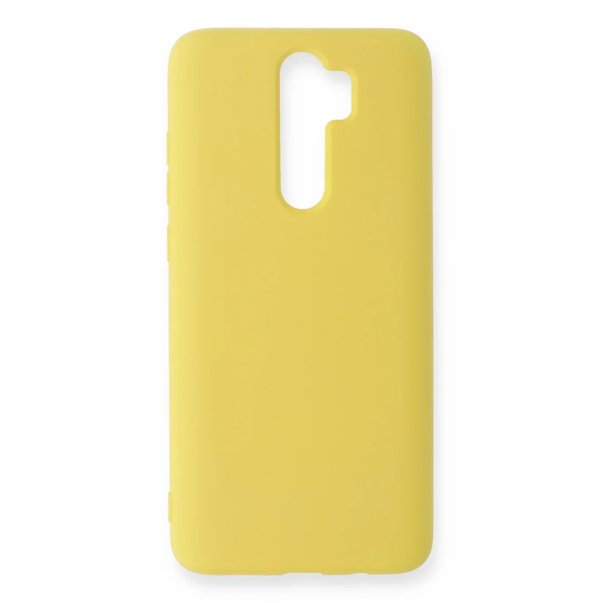 Redmi Note 8 Pro Kılıf Nano içi Kadife Silikon - Sarı