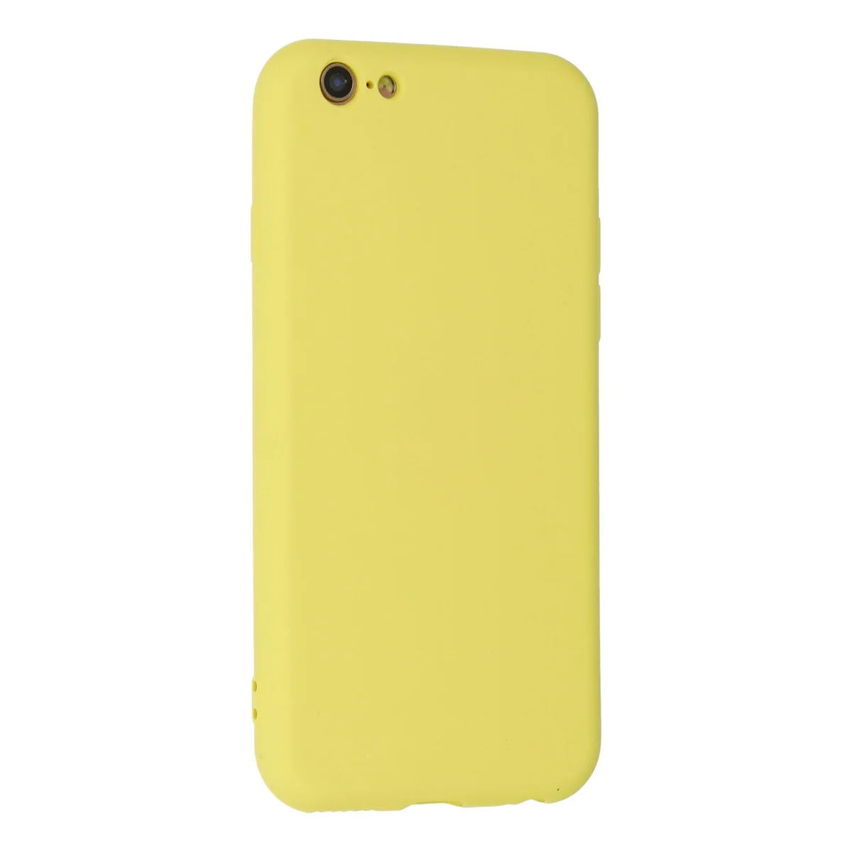 iPhone 6 Plus Kılıf Nano içi Kadife Silikon - Sarı