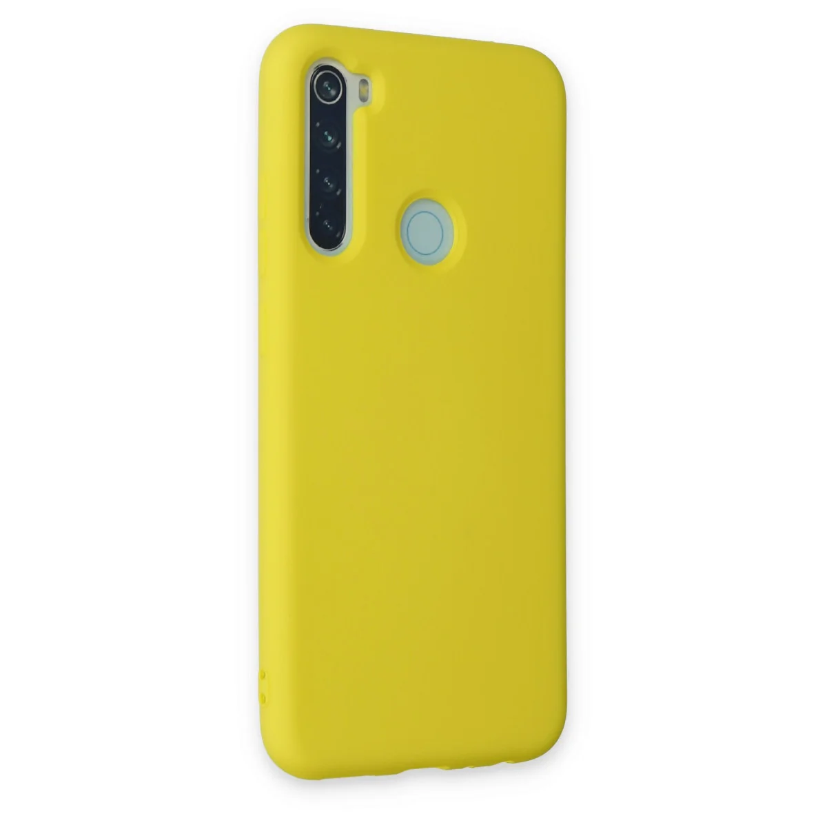Redmi Note 8 Kılıf Nano içi Kadife Silikon - Sarı