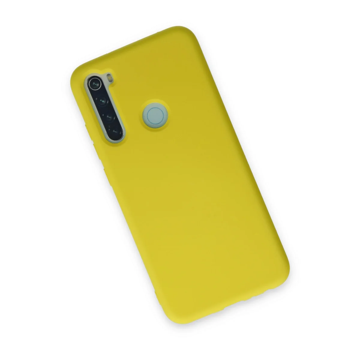 Redmi Note 8 Kılıf Nano içi Kadife Silikon - Sarı