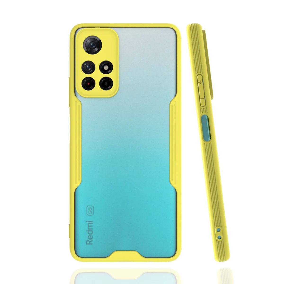 Redmi Note 11T Kılıf Platin Silikon - Sarı