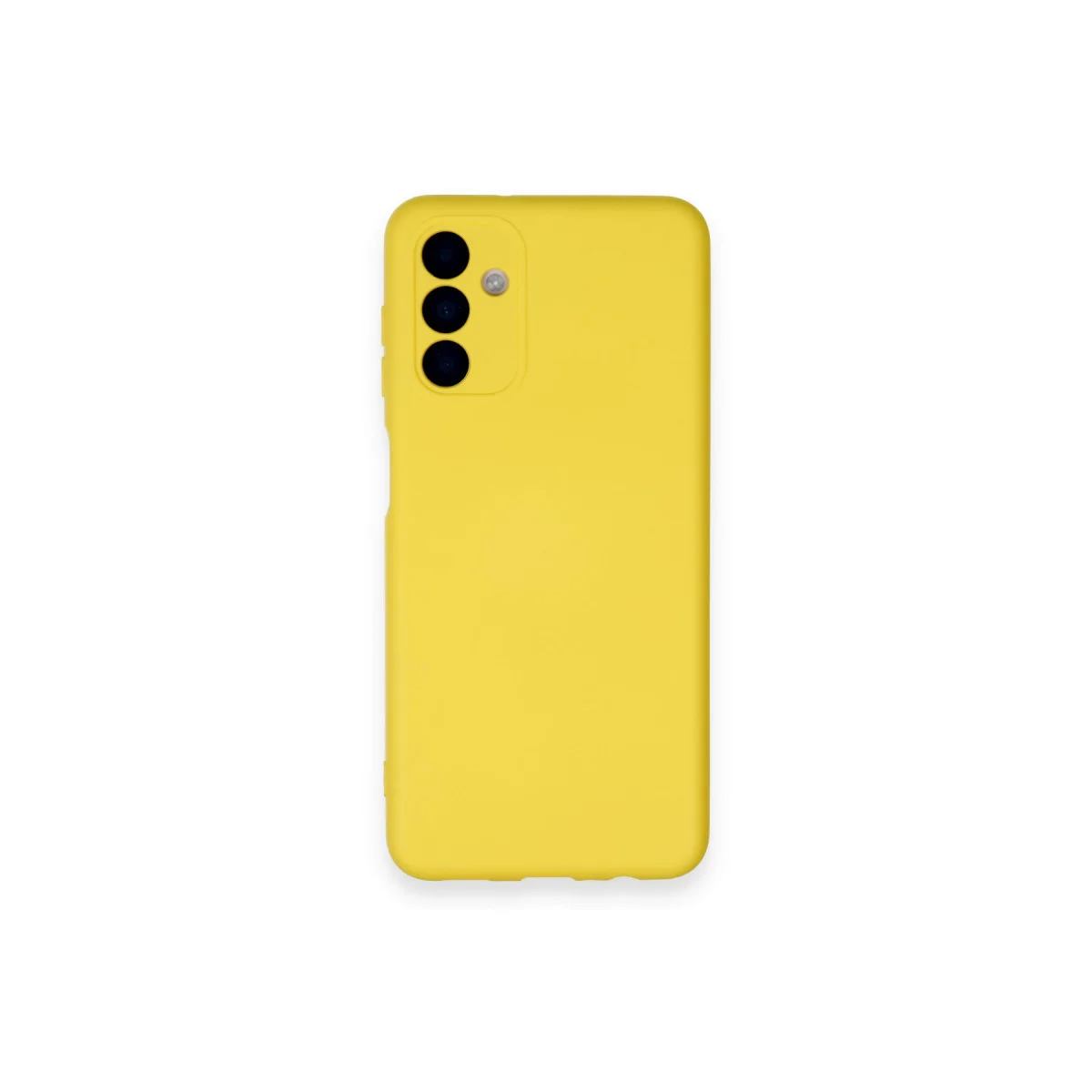 Galaxy A14 4G Kılıf Nano içi Kadife Silikon - Sarı