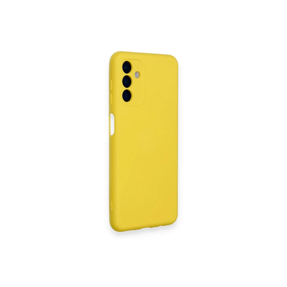 Galaxy A14 4G Kılıf Nano içi Kadife Silikon - Sarı