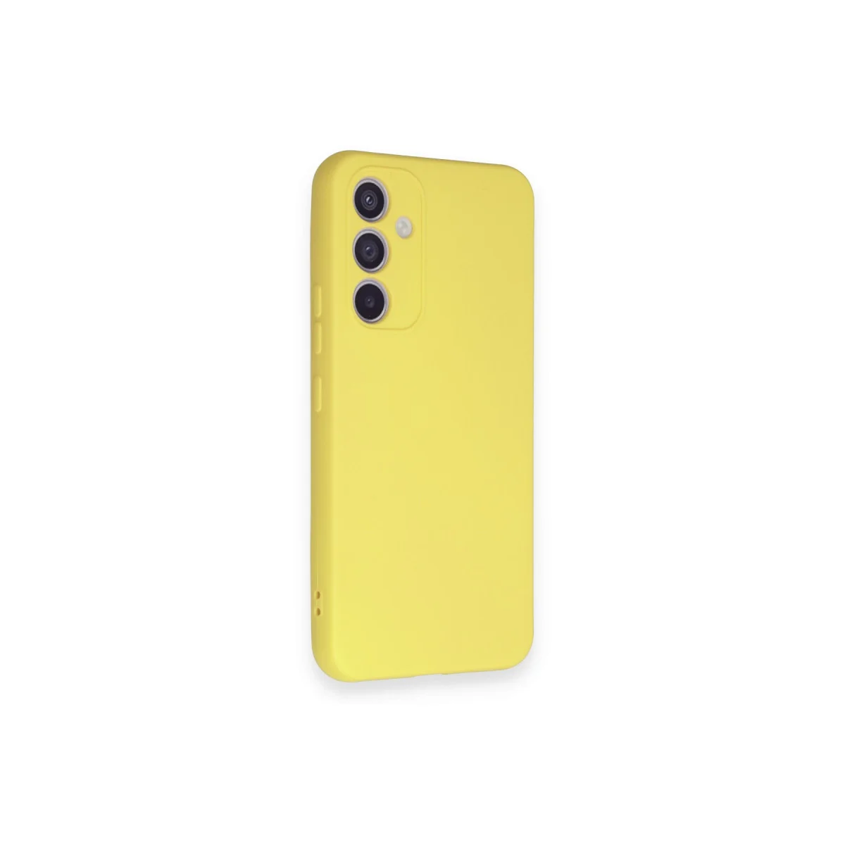 Galaxy A34 5G Kılıf Nano içi Kadife Silikon - Sarı