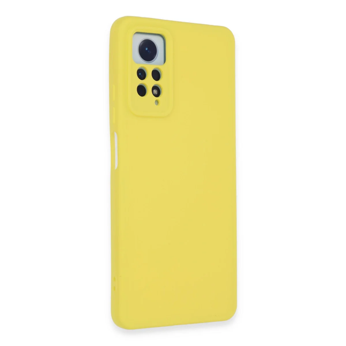 Redmi Note 12 Pro 4G Kılıf Nano içi Kadife Silikon - Sarı
