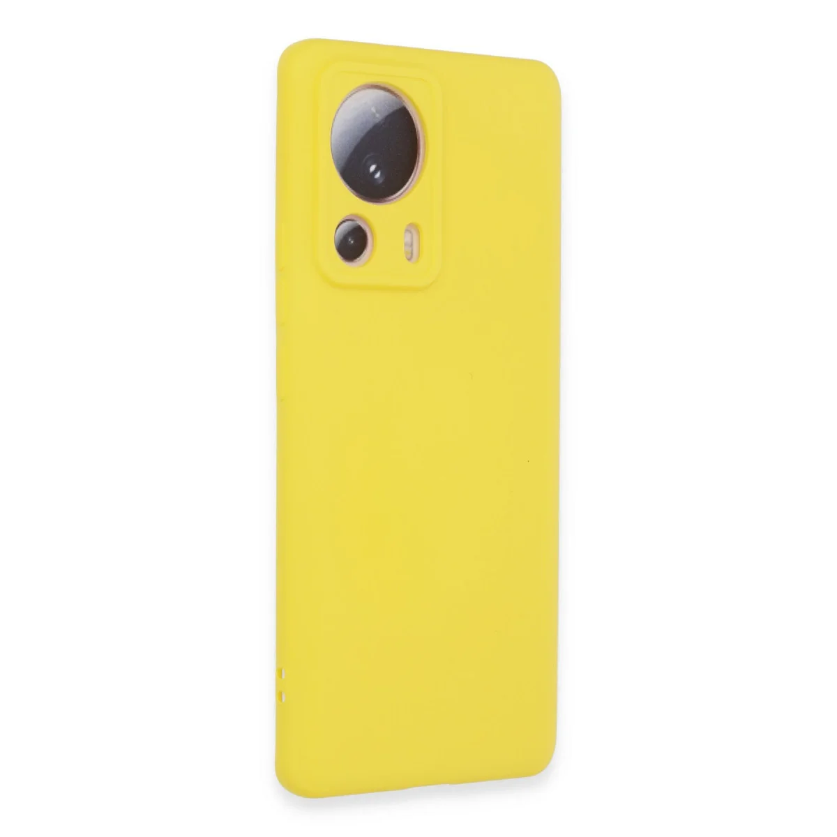 Mi 13 Lite Kılıf Nano içi Kadife Silikon - Sarı