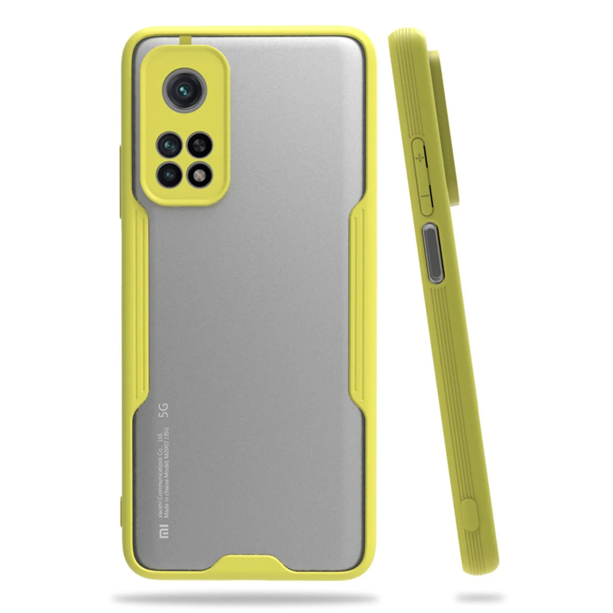 Mi 10T Pro Kılıf Platin Silikon - Sarı