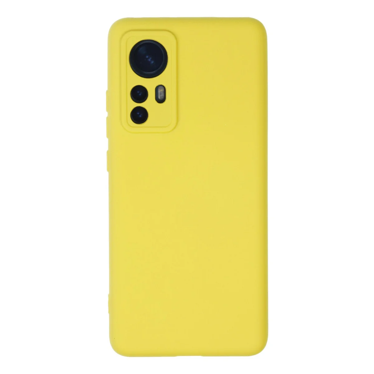 Mi 12 Kılıf Nano içi Kadife Silikon - Sarı