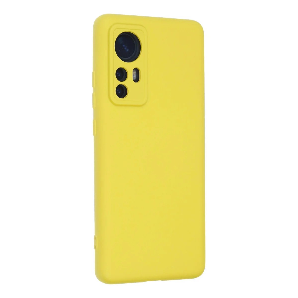 Mi 12 Kılıf Nano içi Kadife Silikon - Sarı