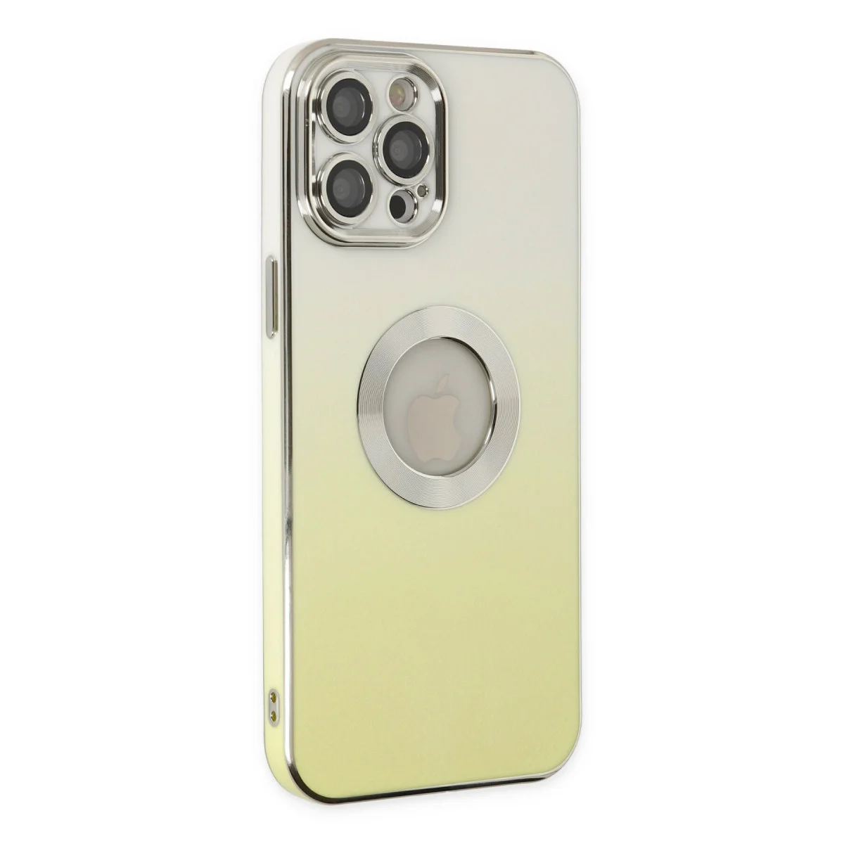 iPhone 12 Pro Max Kılıf Best Silikon - Sarı