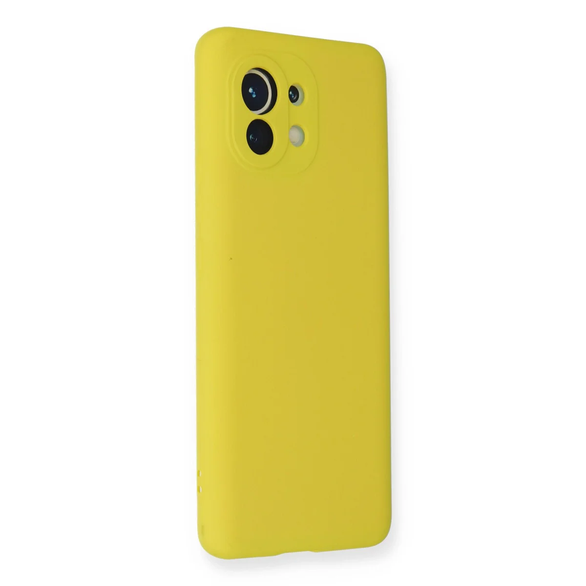 Mi 11 Kılıf Nano içi Kadife Silikon - Sarı