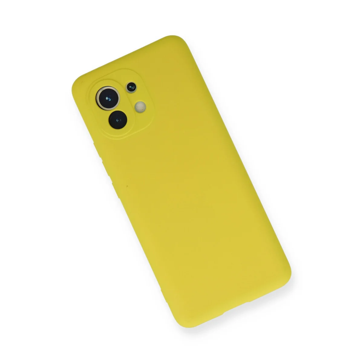 Mi 11 Kılıf Nano içi Kadife Silikon - Sarı