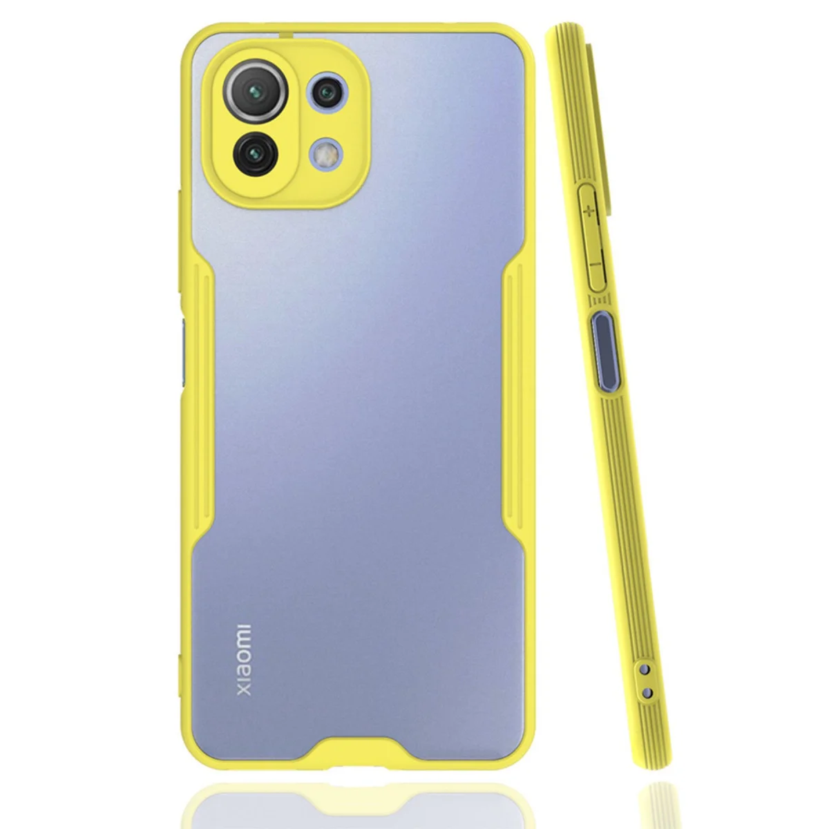 Mİ 11 Lite Kılıf Platin Silikon - Sarı