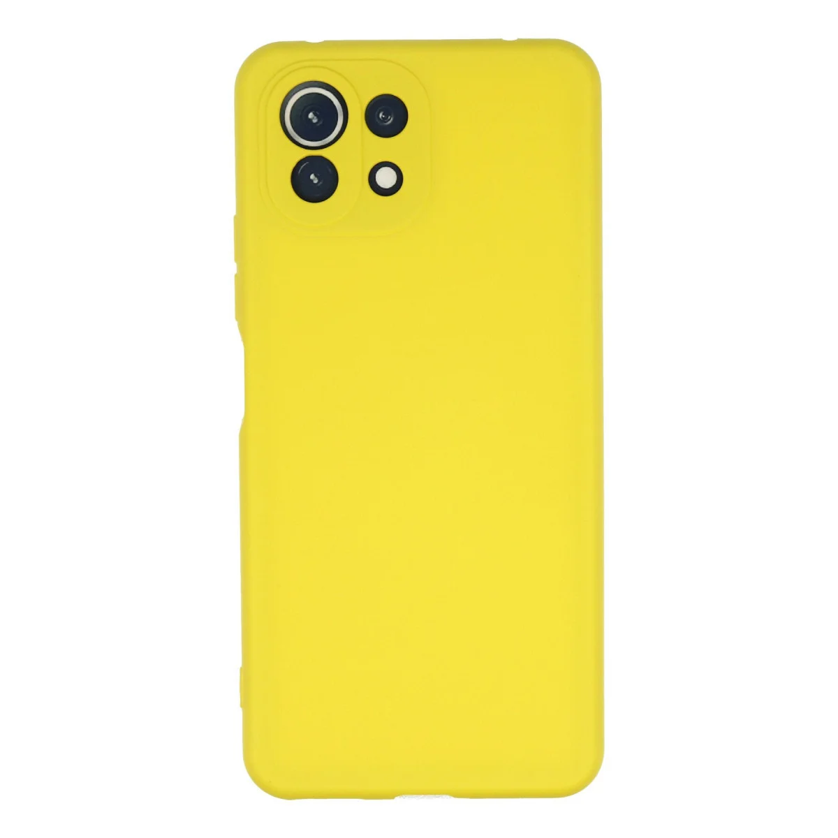 Mİ 11 Lite Kılıf Nano içi Kadife Silikon - Sarı