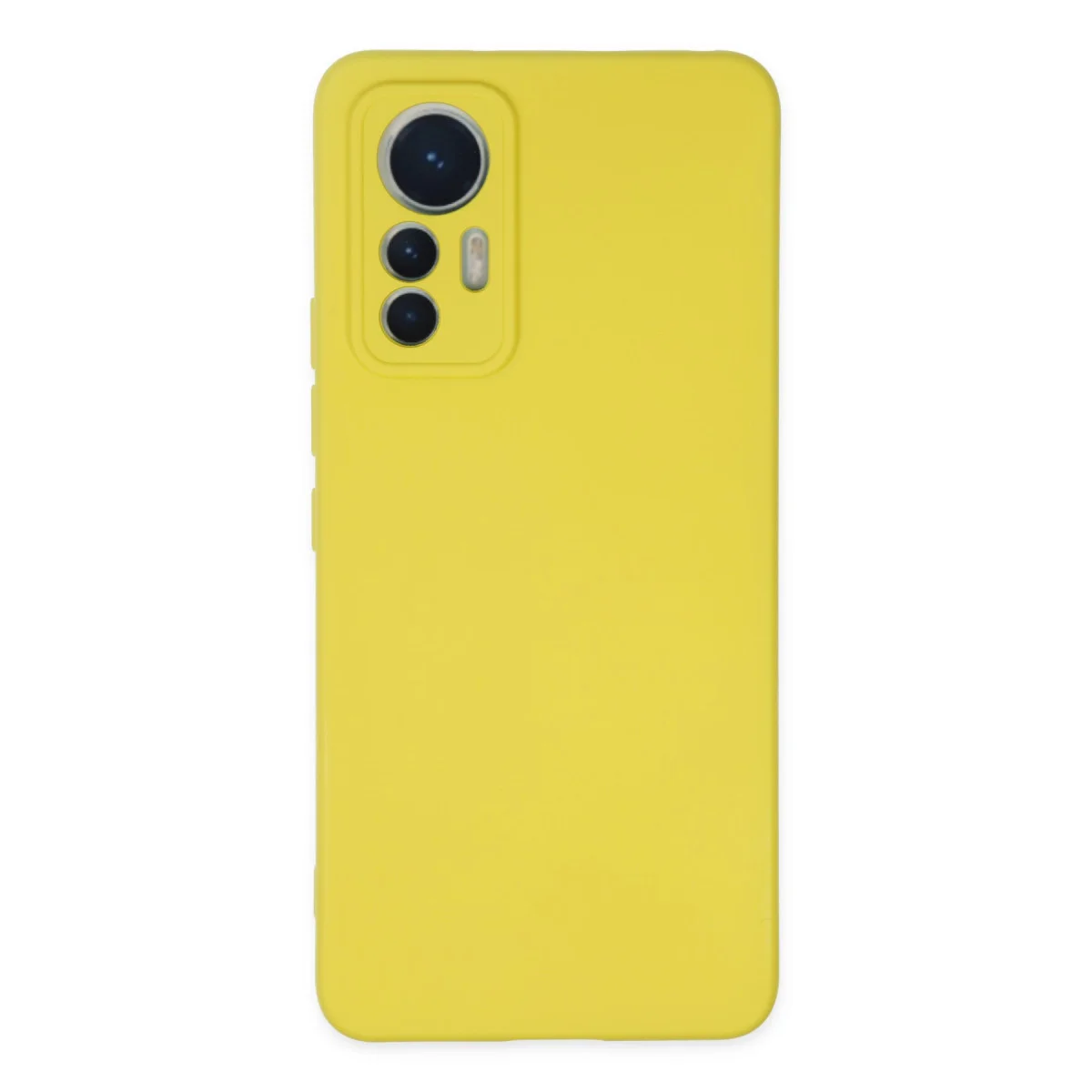 Mi 12 Lite Kılıf Nano içi Kadife Silikon - Sarı