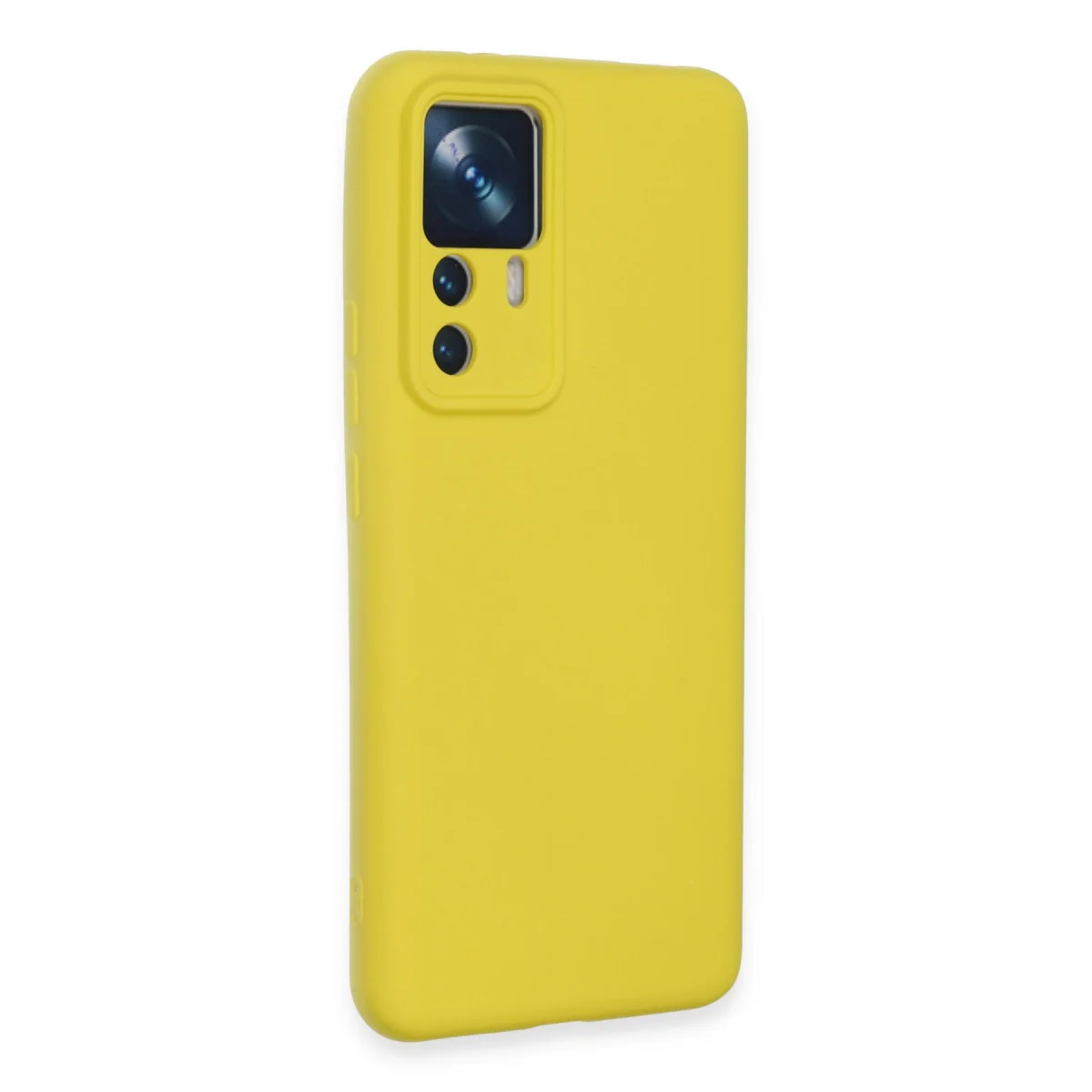 Mi 12T Pro Kılıf Nano içi Kadife Silikon - Sarı