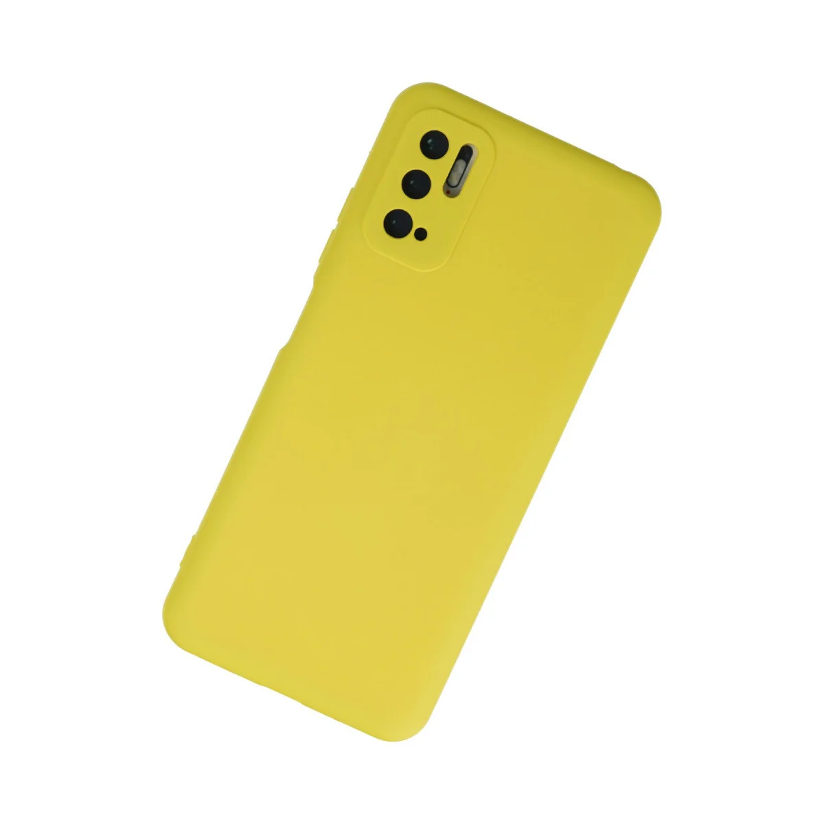 Redmi Note 10 5G Kılıf Nano içi Kadife Silikon - Sarı