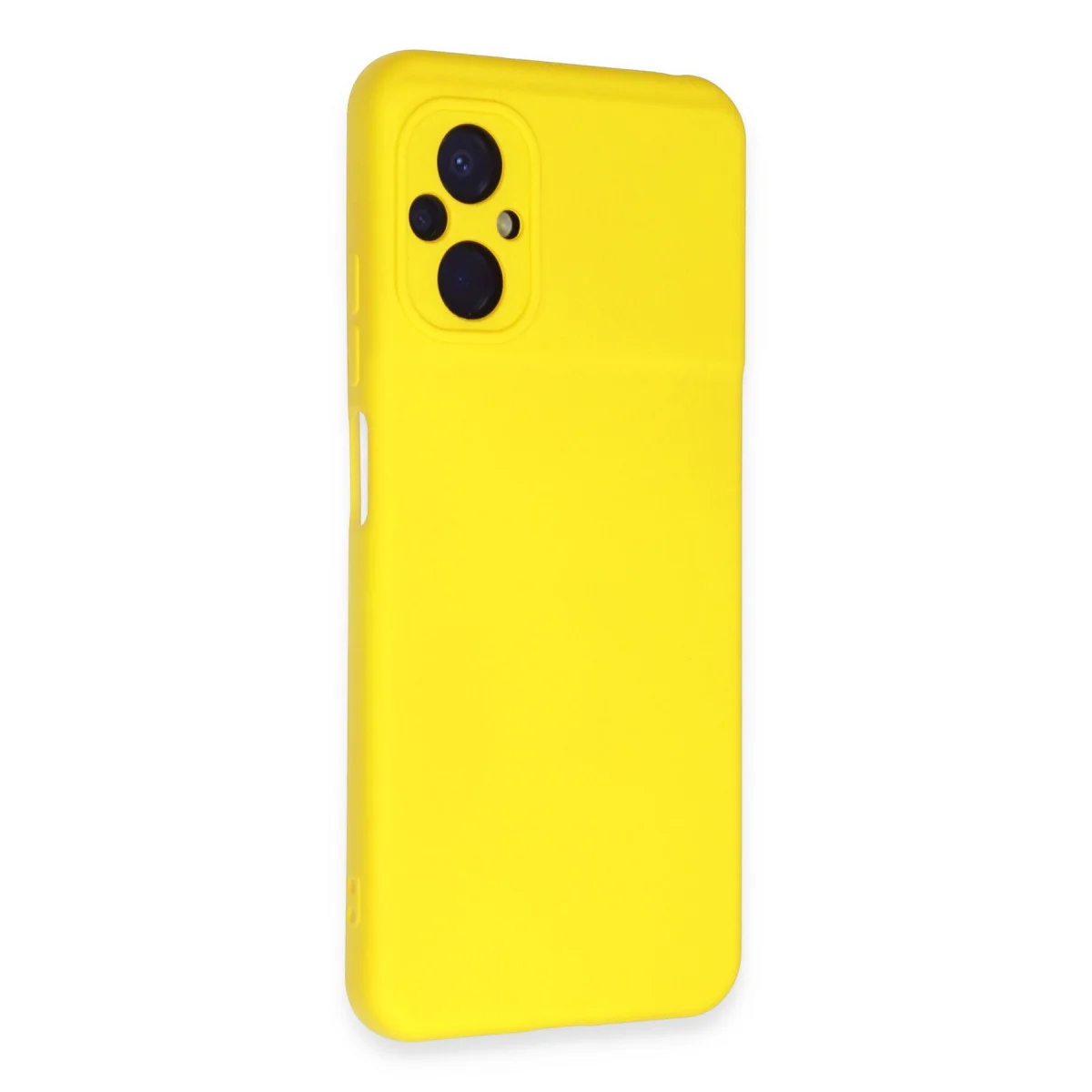 Poco M5 Kılıf Nano içi Kadife Silikon - Sarı