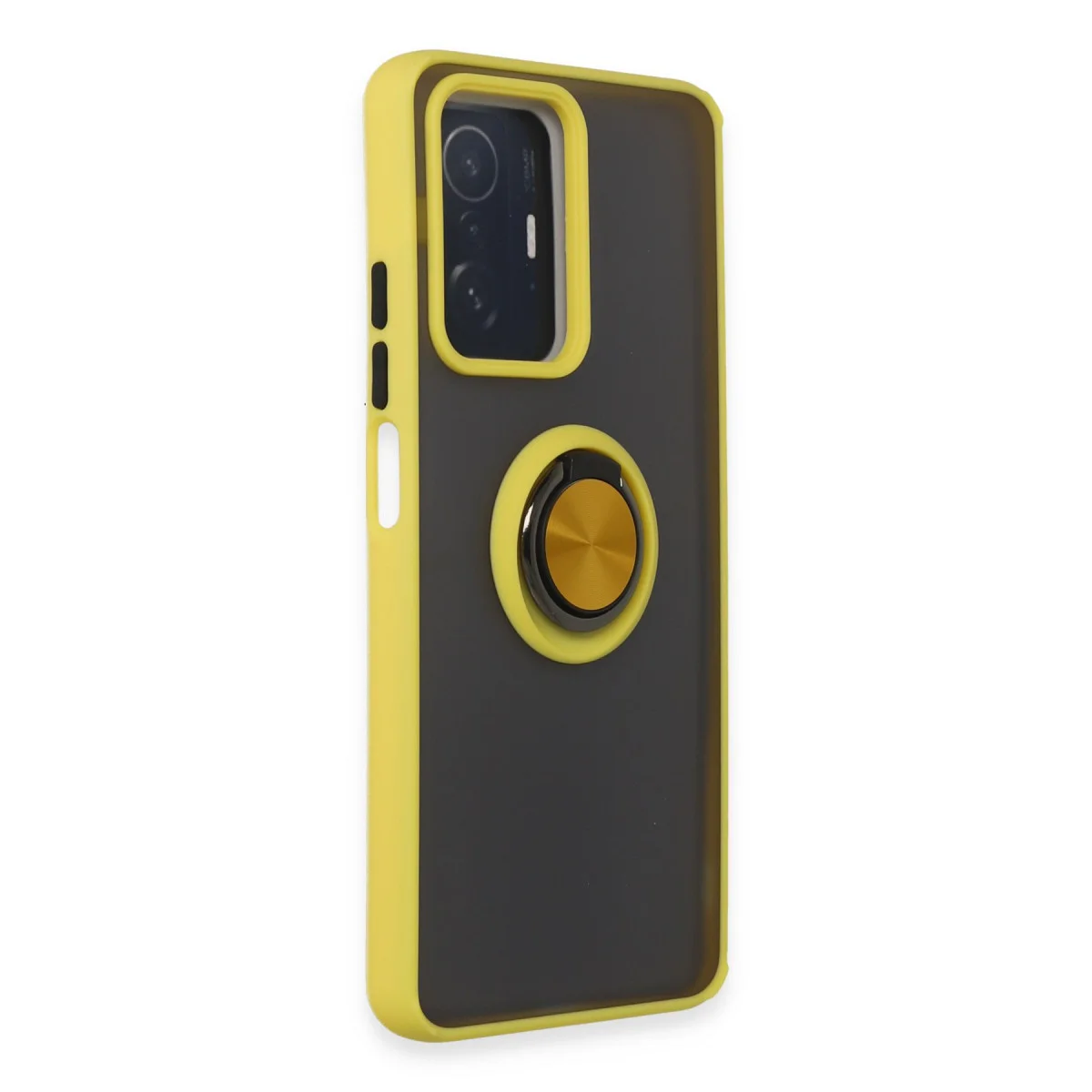 Mi 11T Pro Kılıf Montreal Yüzüklü Silikon Kapak - Sarı