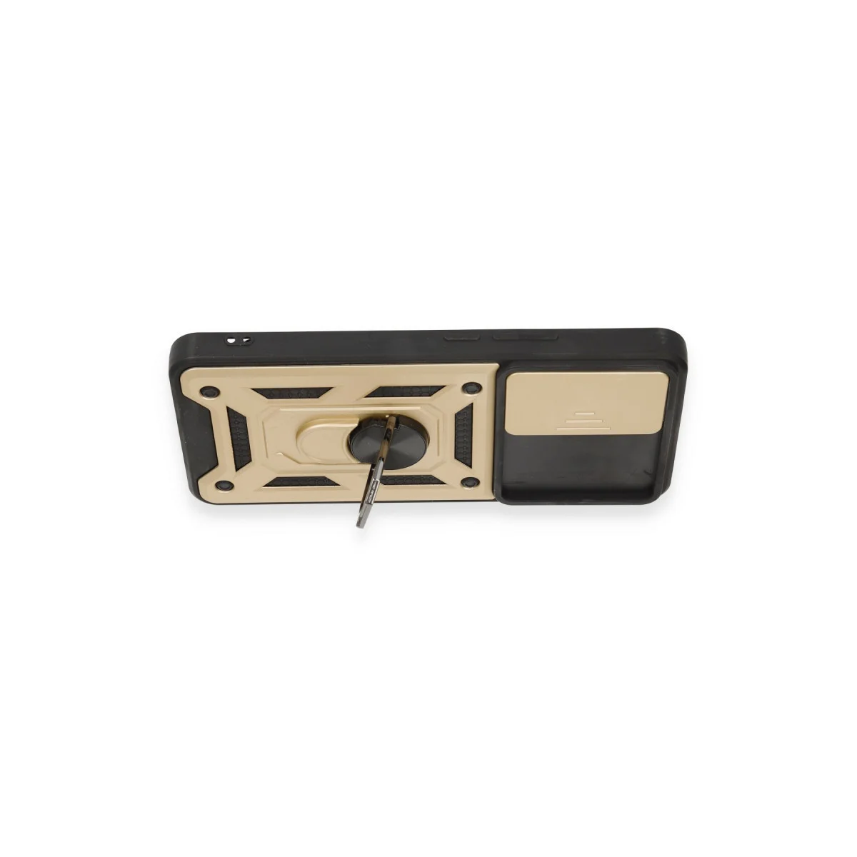 Mi 12T Pro Kılıf Pars Lens Yüzüklü Silikon - Gold