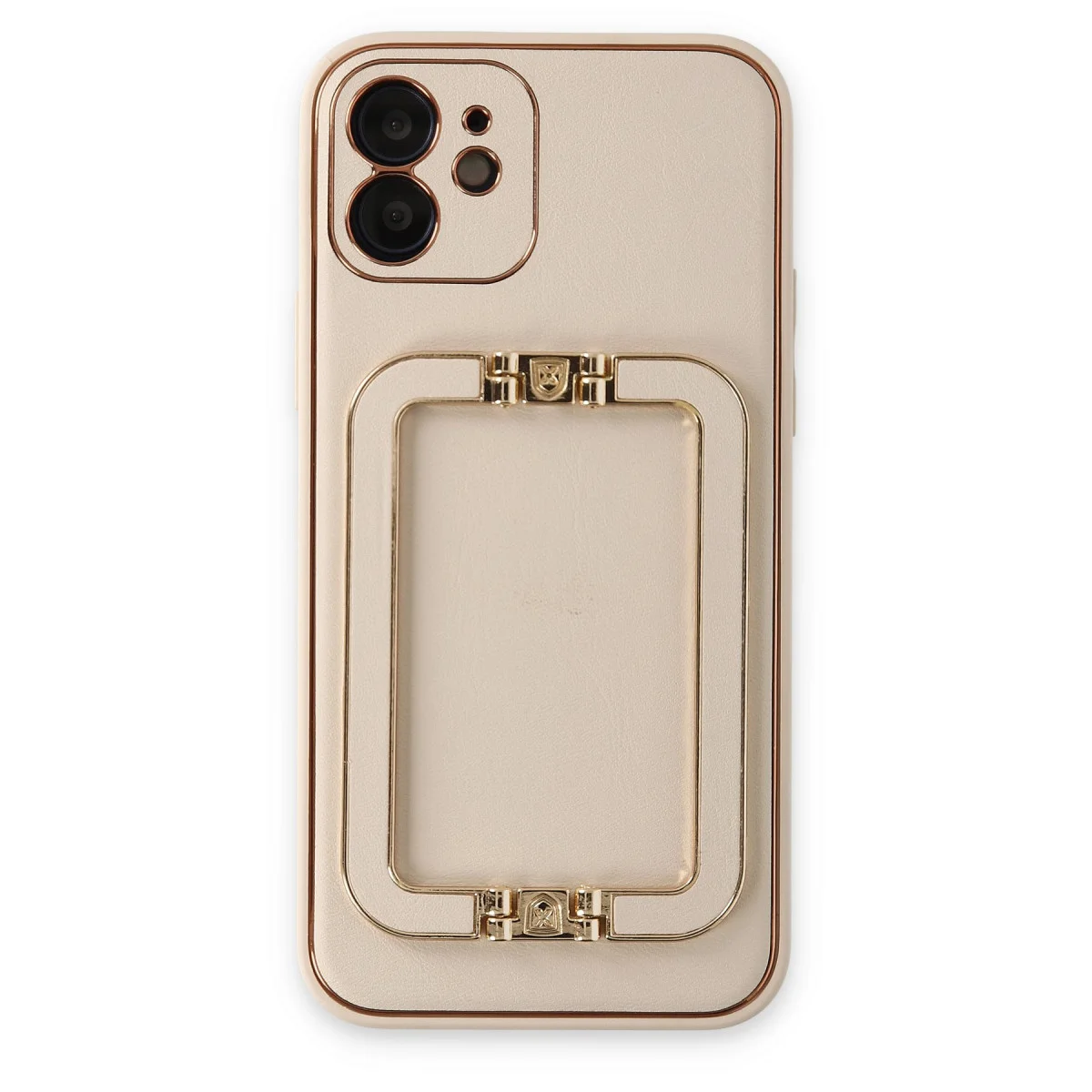 iPhone 12 Kılıf Coco Elit Kapak - Gold