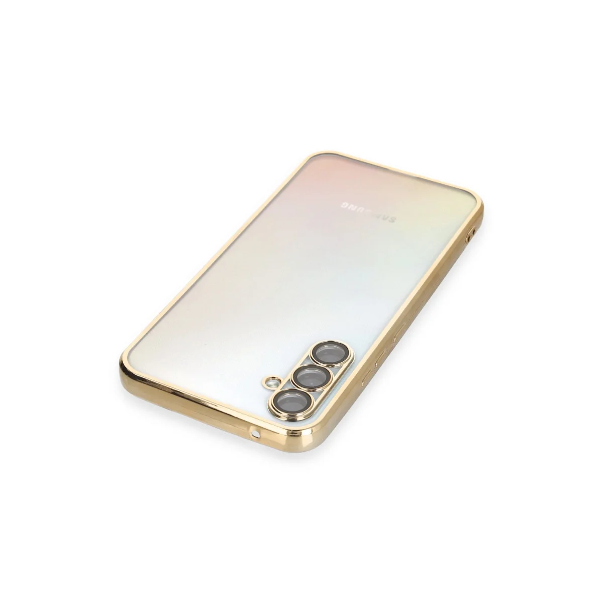 Galaxy A34 5G Kılıf Razer Lensli Silikon - Gold