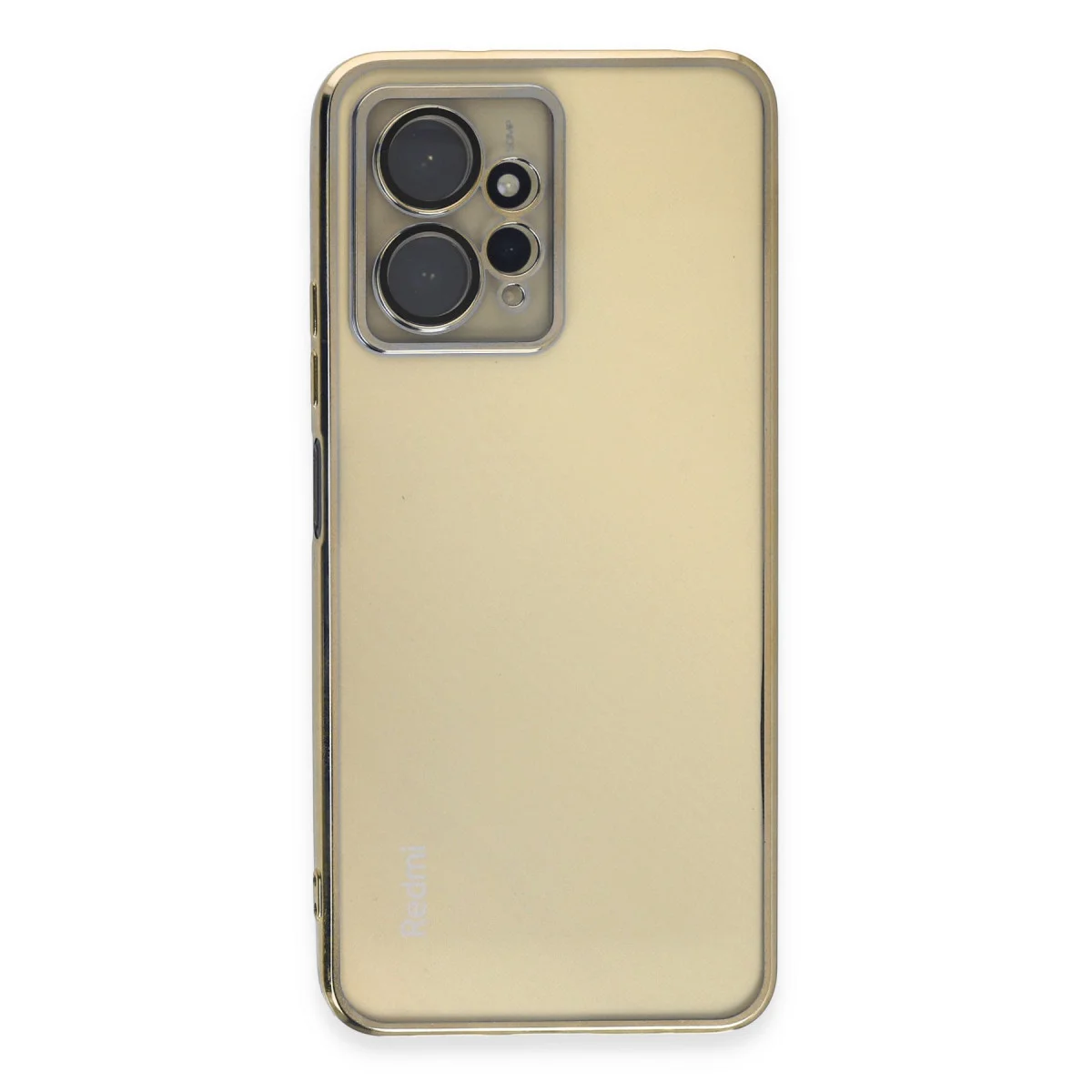 Redmi Note 12 4G Kılıf Razer Lensli Silikon - Gold