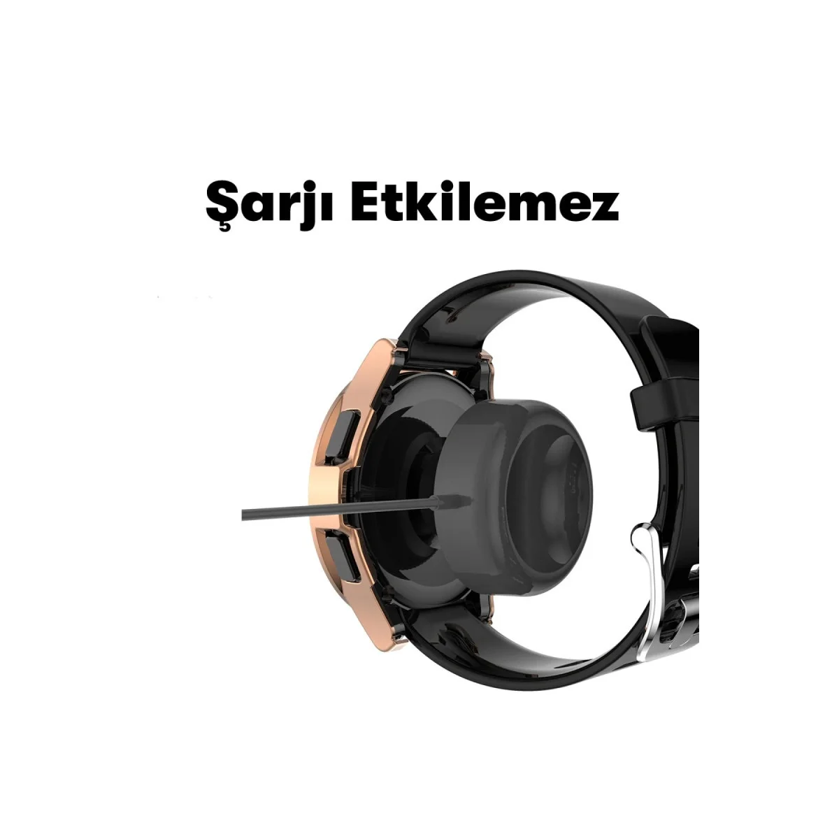 Watch 5 44mm Wall Camlı Kasa Ekran Koruyucu - Gold