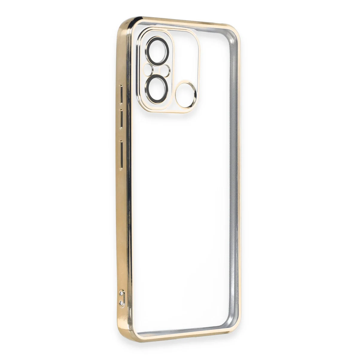 Redmi 12C Kılıf Razer Lensli Silikon - Gold
