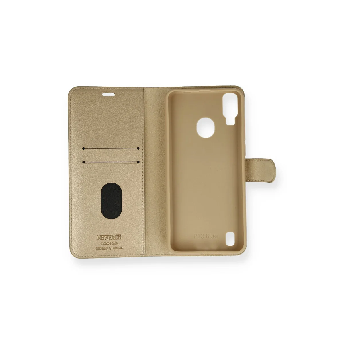 Reeder P13 Blue Kılıf Trend S Plus Kapaklı Kılıf - Gold