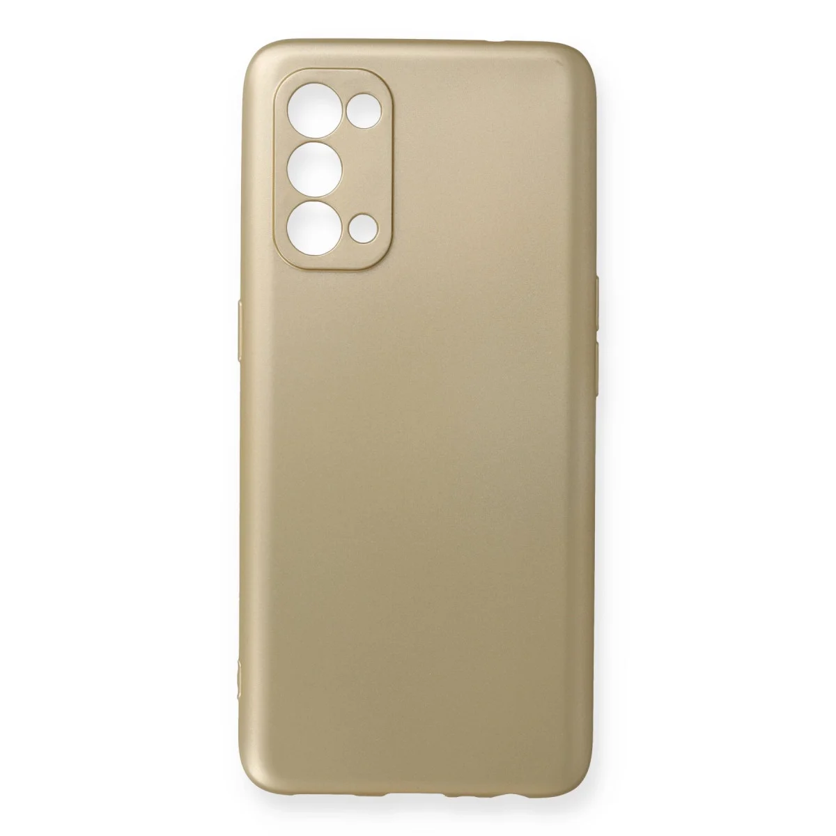 Reno 5 Kılıf First Silikon - Gold