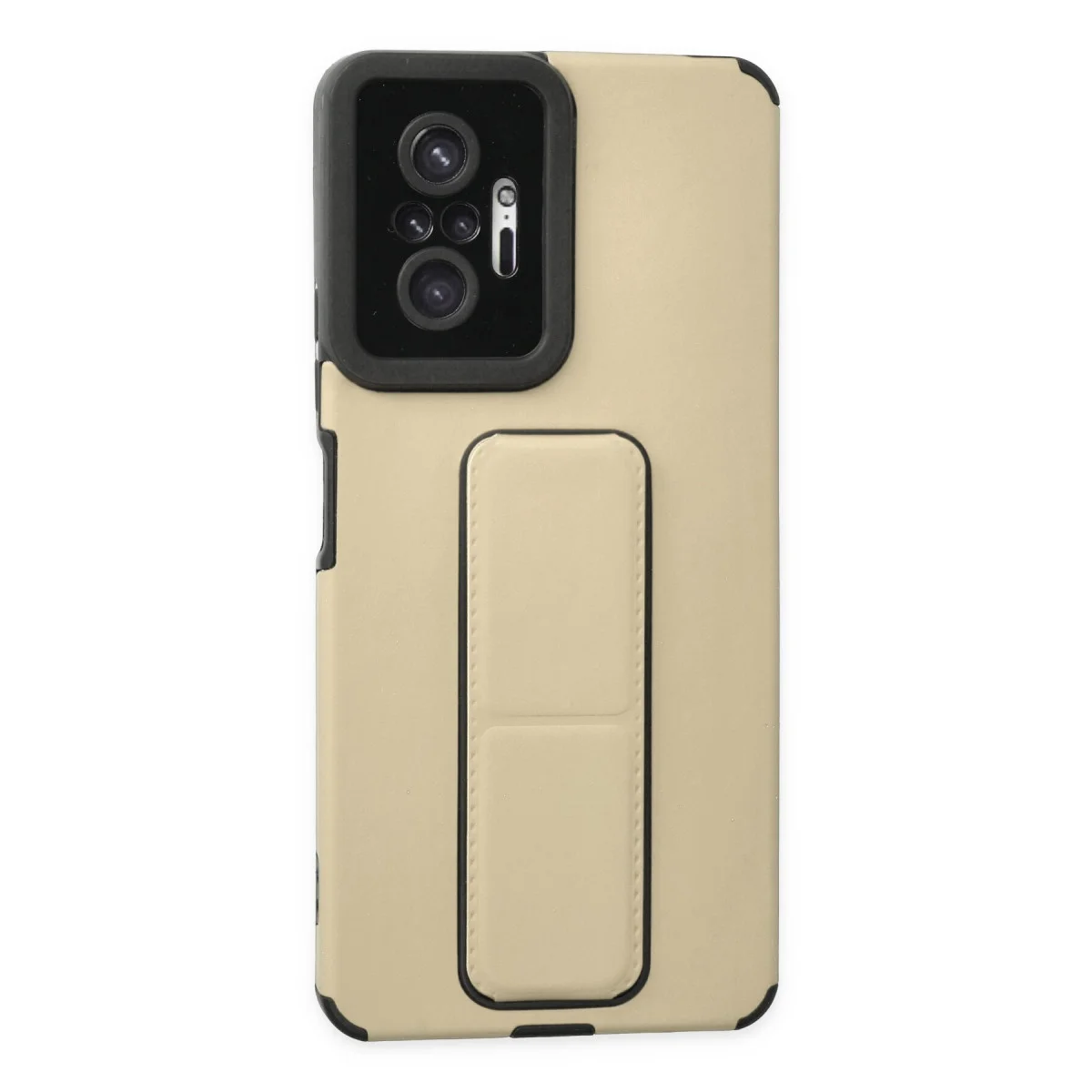 Redmi Note 10 Pro Kılıf Mega Standlı Silikon - Gold