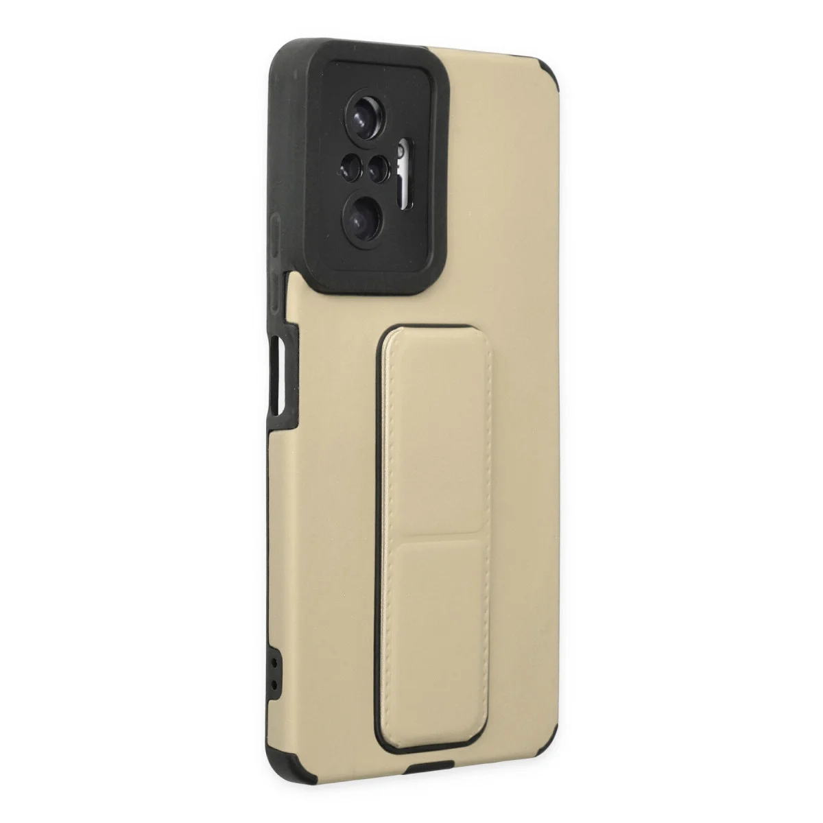 Redmi Note 10 Pro Kılıf Mega Standlı Silikon - Gold