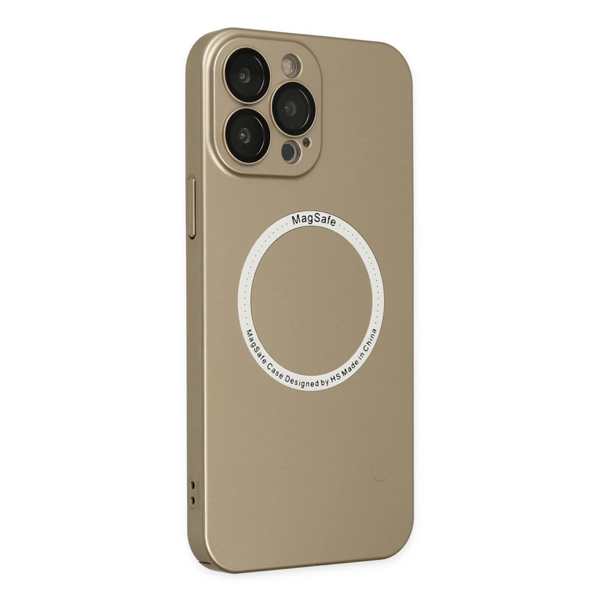 iPhone 14 Pro Kılıf Jack Magneticsafe Lens Silikon - Gold