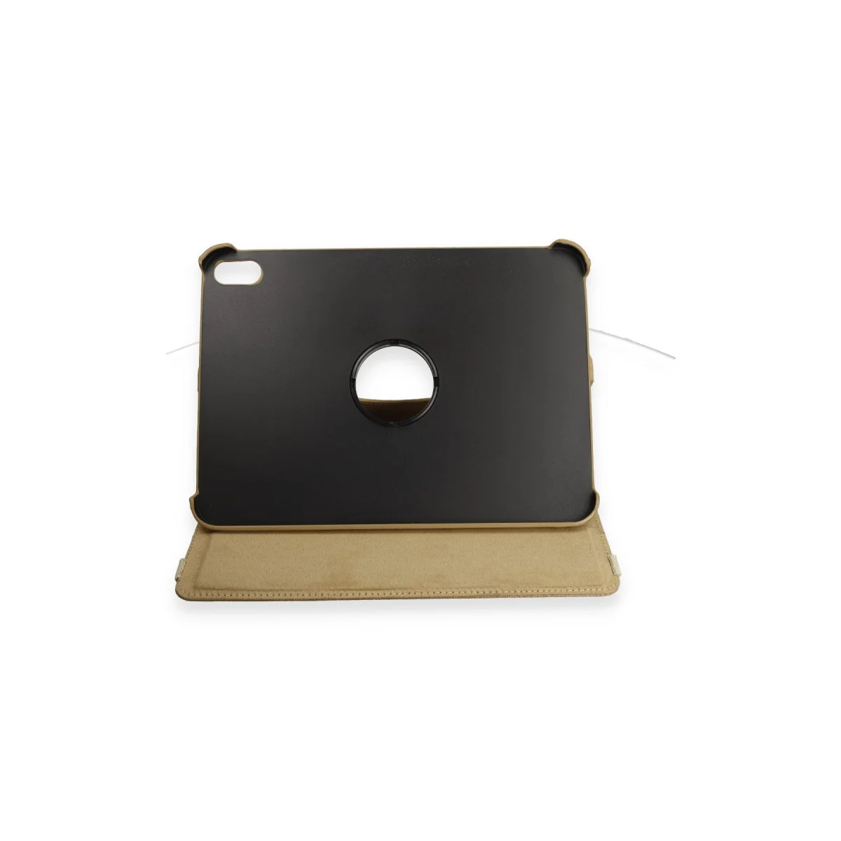 iPad 2022 10.9 (10.nesil) Kılıf 360 Tablet Deri Kılıf - Gold