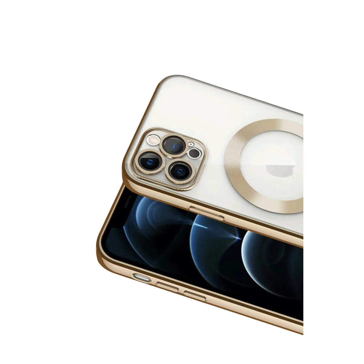 iPhone 13 Pro Kılıf Kross Magneticsafe Kapak - Gold